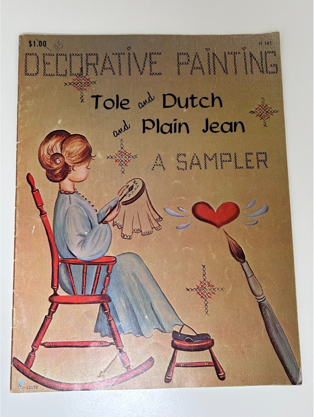 VINTAGE 1969 DECORATIVE PAINTING TOLE, DUTCH AND PLAIN JEAN A SAMPLER